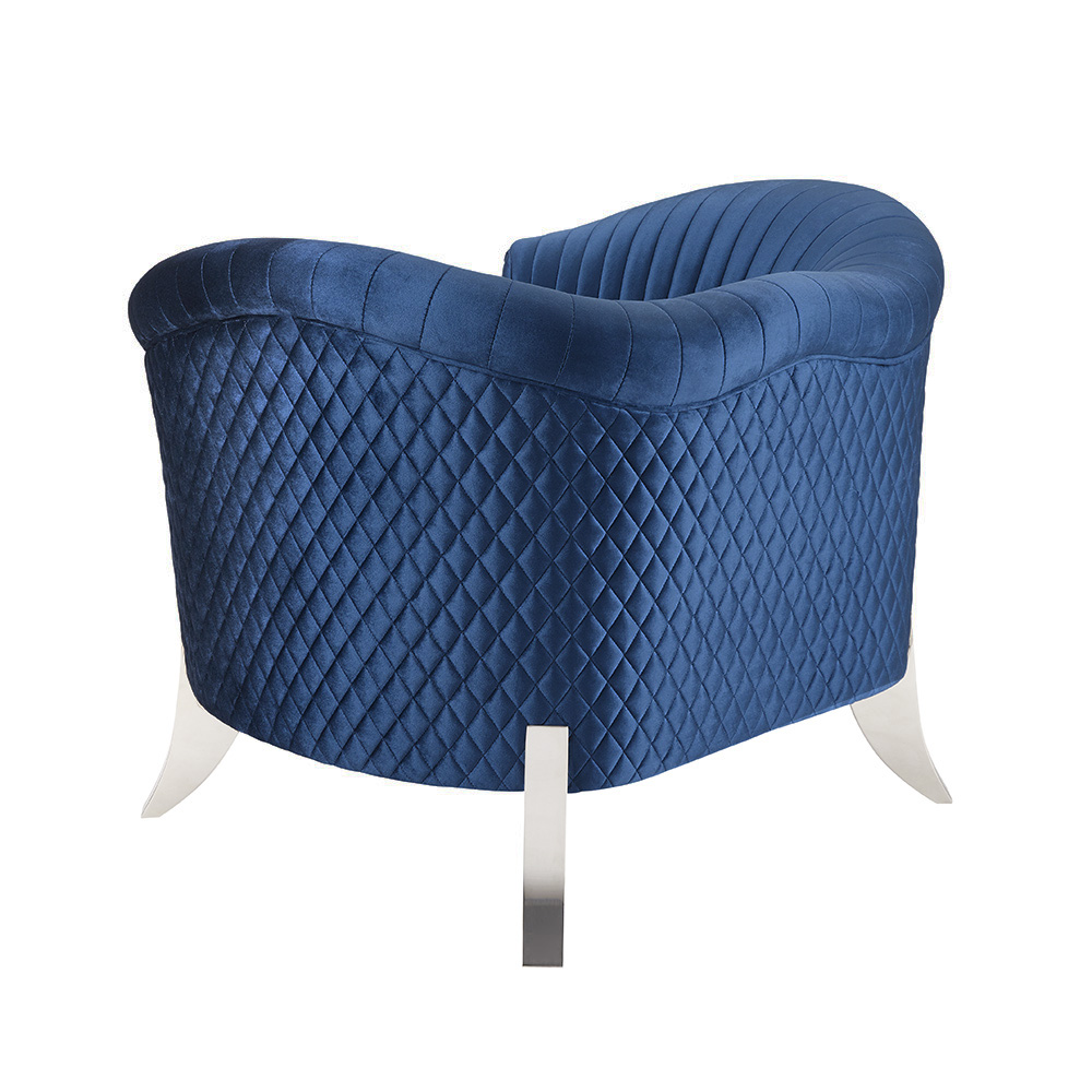 Hallam Chair: Blue velvet
